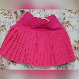 Women's Pleated Tennis Skort | Lip Gloss (Pink Color) - JoyLab